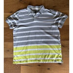 Aero Aeropostale Polo Men's Short Sleeve Striped Shirt Preppy Y2K XL